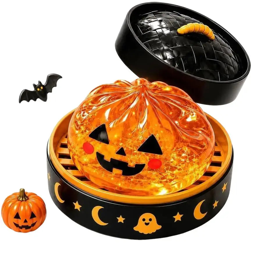 Halloween Mystery Squishy Fidgets - 5Pcs Soft Squeeze Sensory Toys with 5 Spooky Designs, Slow Rise Pumpkin Toys, Trick-Or-Treat Goodie Bags Stuffers, Kids Party Favors