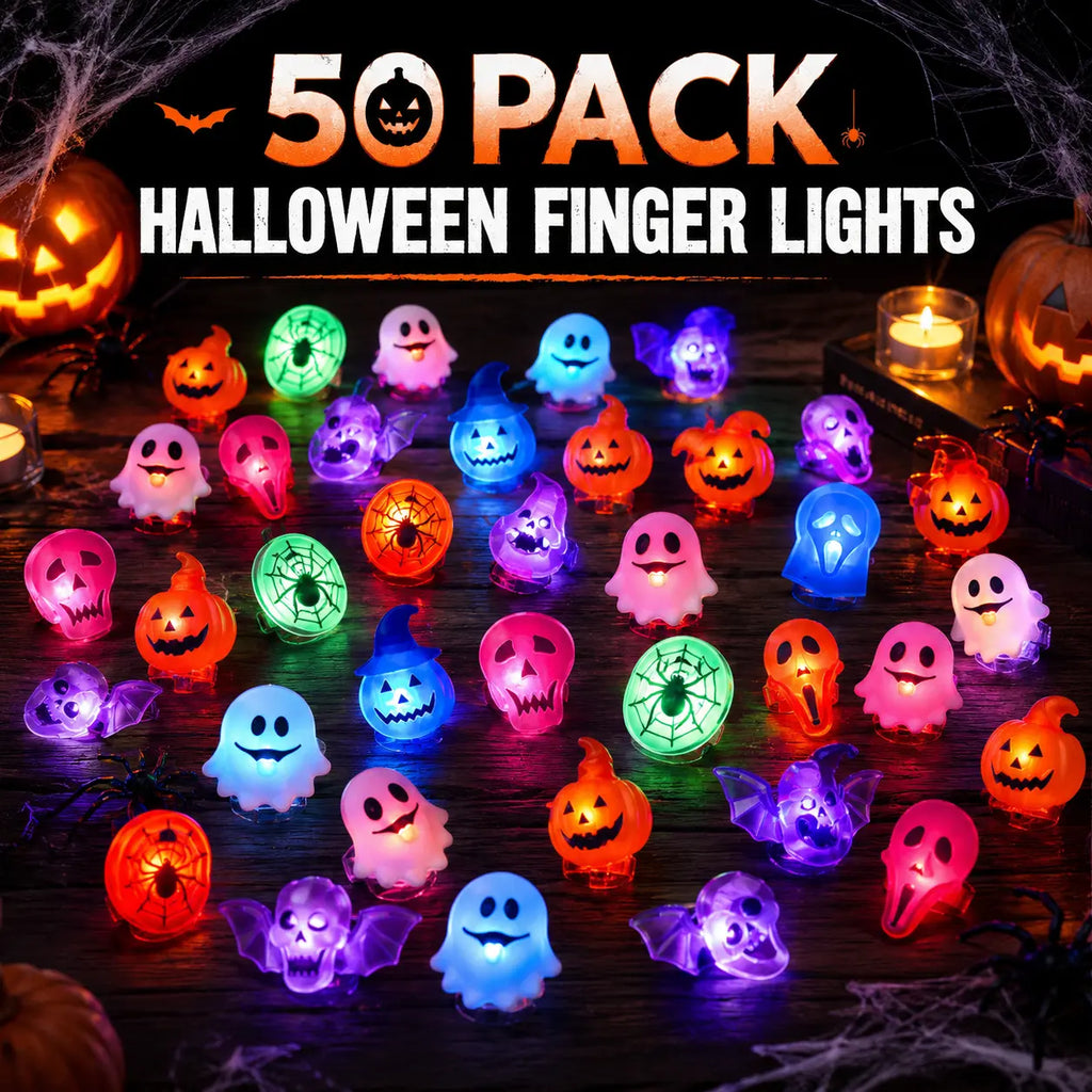 50-Pack Halloween Party Favors for Kids, Trick or Treat Halloween Toys & Goodie Bag Fillers, Fun Spooky Party Gifts for Halloween Parties, School Events & Treat Bags