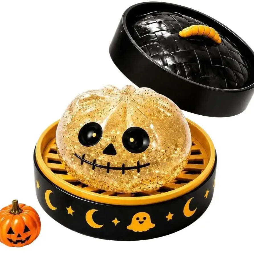 Halloween Mystery Squishy Fidgets - 5Pcs Soft Squeeze Sensory Toys with 5 Spooky Designs, Slow Rise Pumpkin Toys, Trick-Or-Treat Goodie Bags Stuffers, Kids Party Favors