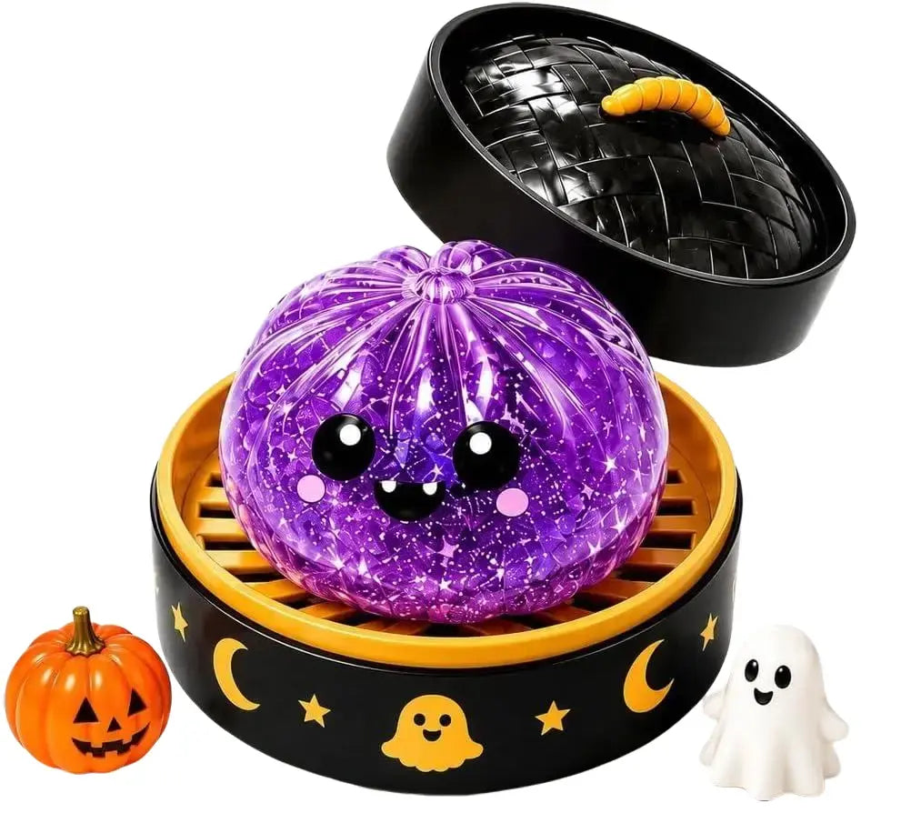 Halloween Mystery Squishy Fidgets - 5Pcs Soft Squeeze Sensory Toys with 5 Spooky Designs, Slow Rise Pumpkin Toys, Trick-Or-Treat Goodie Bags Stuffers, Kids Party Favors