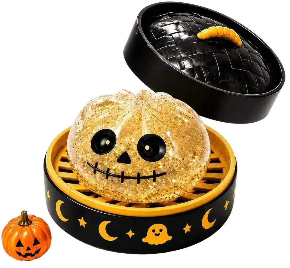 Halloween Mystery Squishy Fidgets - 5Pcs Soft Squeeze Sensory Toys with 5 Spooky Designs, Slow Rise Pumpkin Toys, Trick-Or-Treat Goodie Bags Stuffers, Kids Party Favors