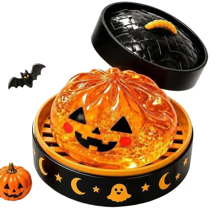 Halloween Mystery Squishy Fidgets - 5Pcs Soft Squeeze Sensory Toys with 5 Spooky Designs, Slow Rise Pumpkin Toys, Trick-Or-Treat Goodie Bags Stuffers, Kids Party Favors