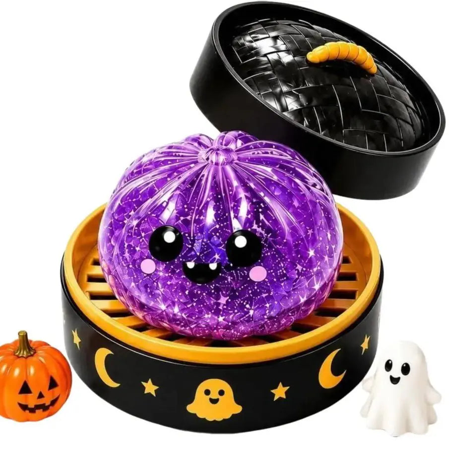 Halloween Mystery Squishy Fidgets - 5Pcs Soft Squeeze Sensory Toys with 5 Spooky Designs, Slow Rise Pumpkin Toys, Trick-Or-Treat Goodie Bags Stuffers, Kids Party Favors